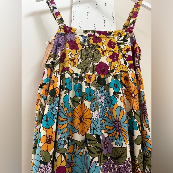 NATURAL LIFE Size XS Patti Side Slit Maxi Floral Dress with Straps - Picture 13 of 14